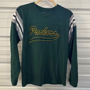 Packers Kids Vintage Long Sleeve Shirt - Green and Gray